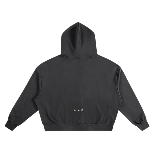 married to the scene,creamy cuts,casual injection,oversized hoodie,boxy hoodie,black hoodie