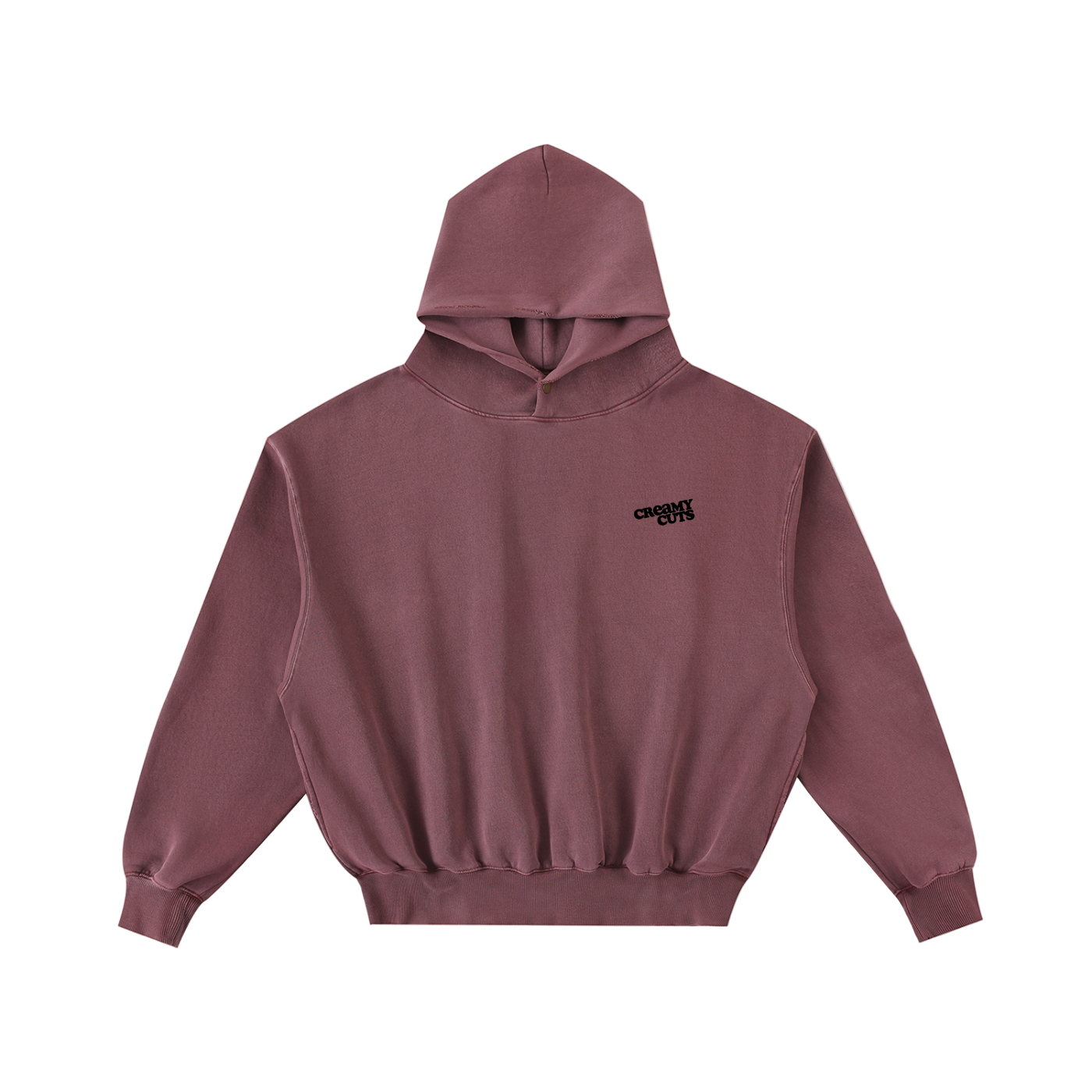creamy cuts,creamy cuts hoodie,red hoodie,red wine hoodie,creamy original logo hoodie,relax fit,hopoded sweatshirt,casual injection