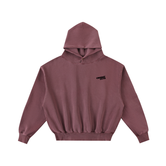 creamy cuts,creamy cuts hoodie,red hoodie,red wine hoodie,creamy original logo hoodie,relax fit,hopoded sweatshirt,casual injection